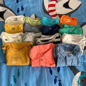 Singlets / Bodysuits / 15 Pieces / Boys